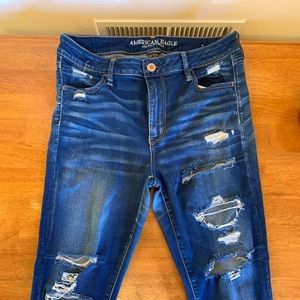 American Eagle distressed skinny jeans